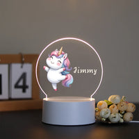 Heißer Personalisieren Benutzerdefinierte Zoon Name USB Atmosphäre Tisch Lampe Zimmer Dekor Für Jungen Geburtstag USB Umgebungs Schreibtisch Lampe Mit Touch-Taste