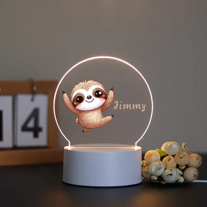 Heißer Personalisieren Benutzerdefinierte Zoon Name USB Atmosphäre Tisch Lampe Zimmer Dekor Für Jungen Geburtstag USB Umgebungs Schreibtisch Lampe Mit Touch-Taste