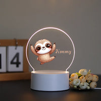 Heißer Personalisieren Benutzerdefinierte Zoon Name USB Atmosphäre Tisch Lampe Zimmer Dekor Für Jungen Geburtstag USB Umgebungs Schreibtisch Lampe Mit Touch-Taste