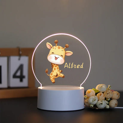 Heißer Personalisieren Benutzerdefinierte Zoon Name USB Atmosphäre Tisch Lampe Zimmer Dekor Für Jungen Geburtstag USB Umgebungs Schreibtisch Lampe Mit Touch-Taste